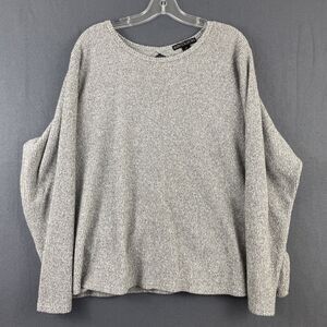 Align Collective Gray Cozy Open Back Crossover Pullover Sweater Women’s Sz 3x